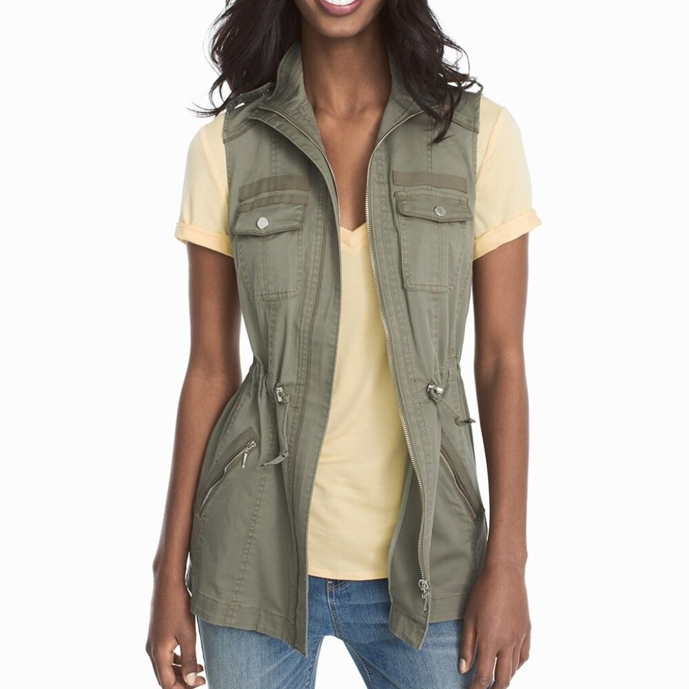 White House Black Market Cargo Vest